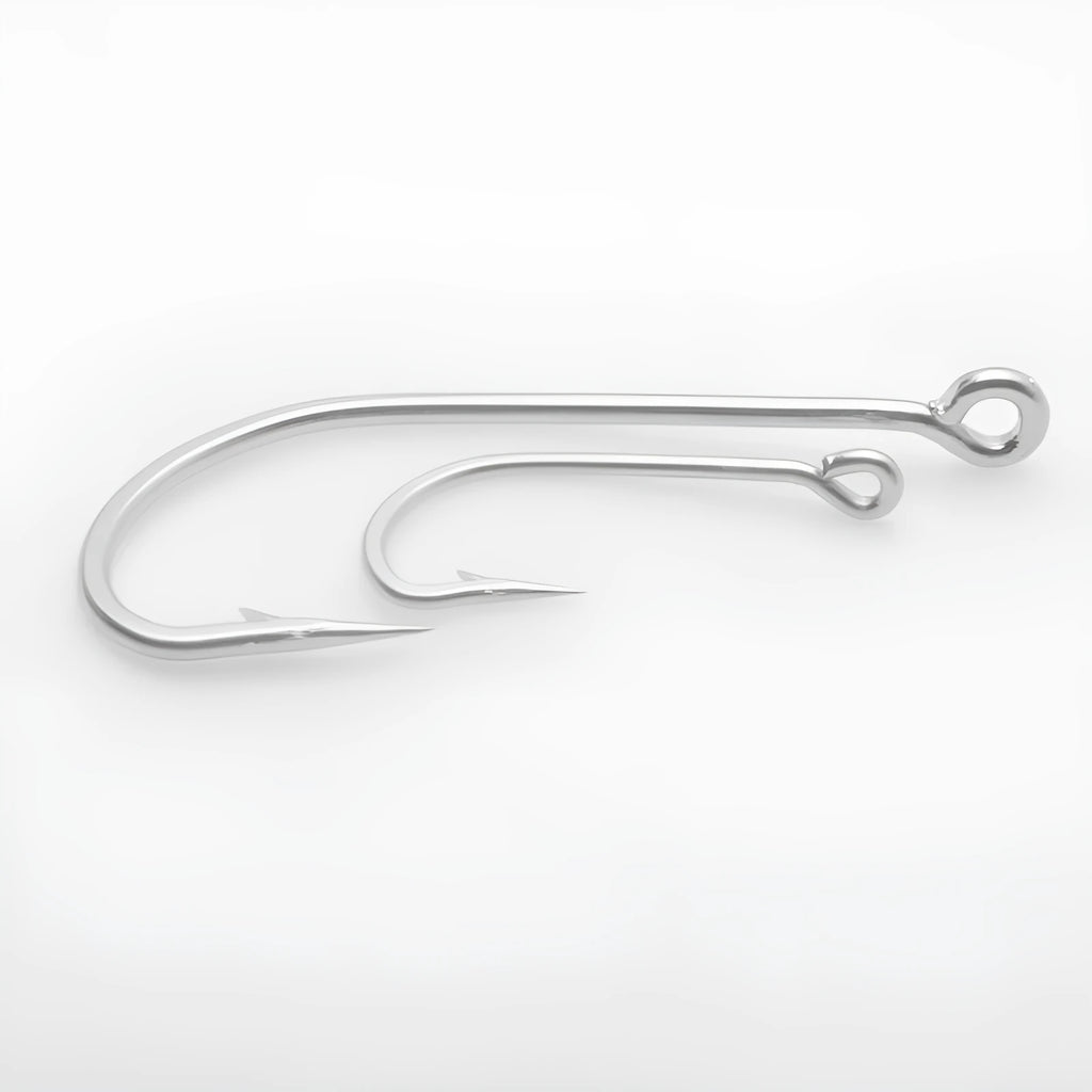 Stainless steel alloy sea fishing hooks in multiple styles for ocean boat fishing