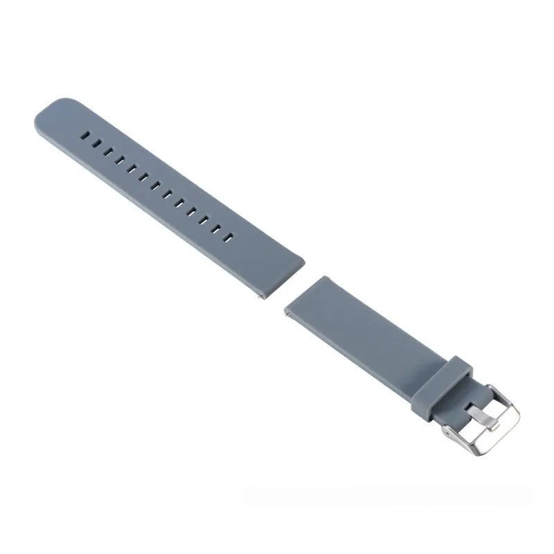 Solid colour silicone sports watch strap for Garmin Forerunner 245 fitness tracker