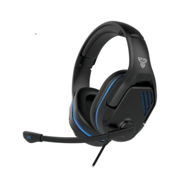 MH86 black and white esports gaming headset with 50mm drivers and omnidirectional microphone