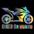Motorcycle reflective sticker PET material available in multiple colours and sizes
