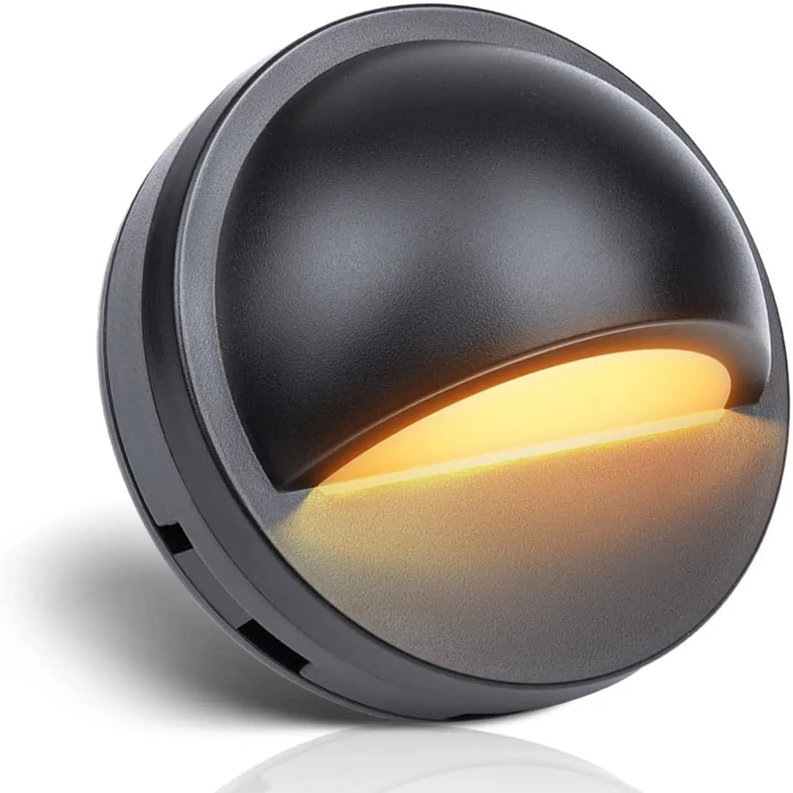 Platinum coloured low voltage outdoor step light with aluminium ABS PC construction