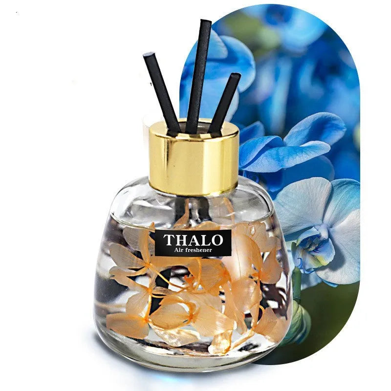 Glass car perfume ornament in creative bottle shape for loose incense automotive decoration