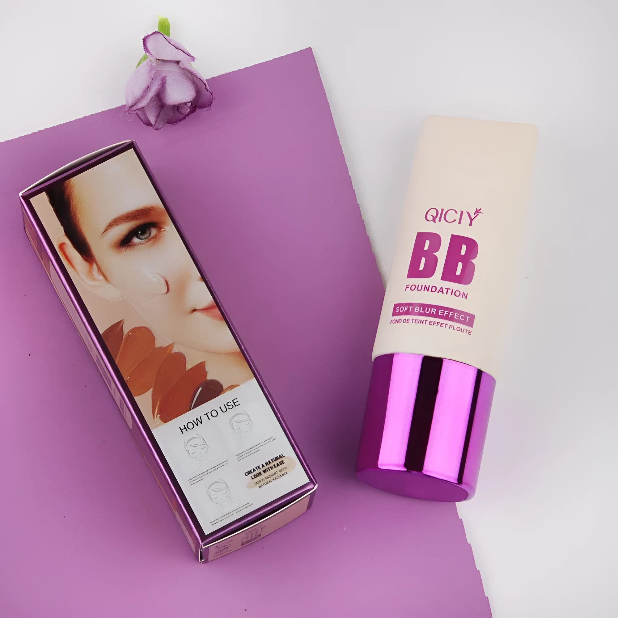 Feeding bottle applicator for 10-shade brightening BB cream liquid foundation concealer.