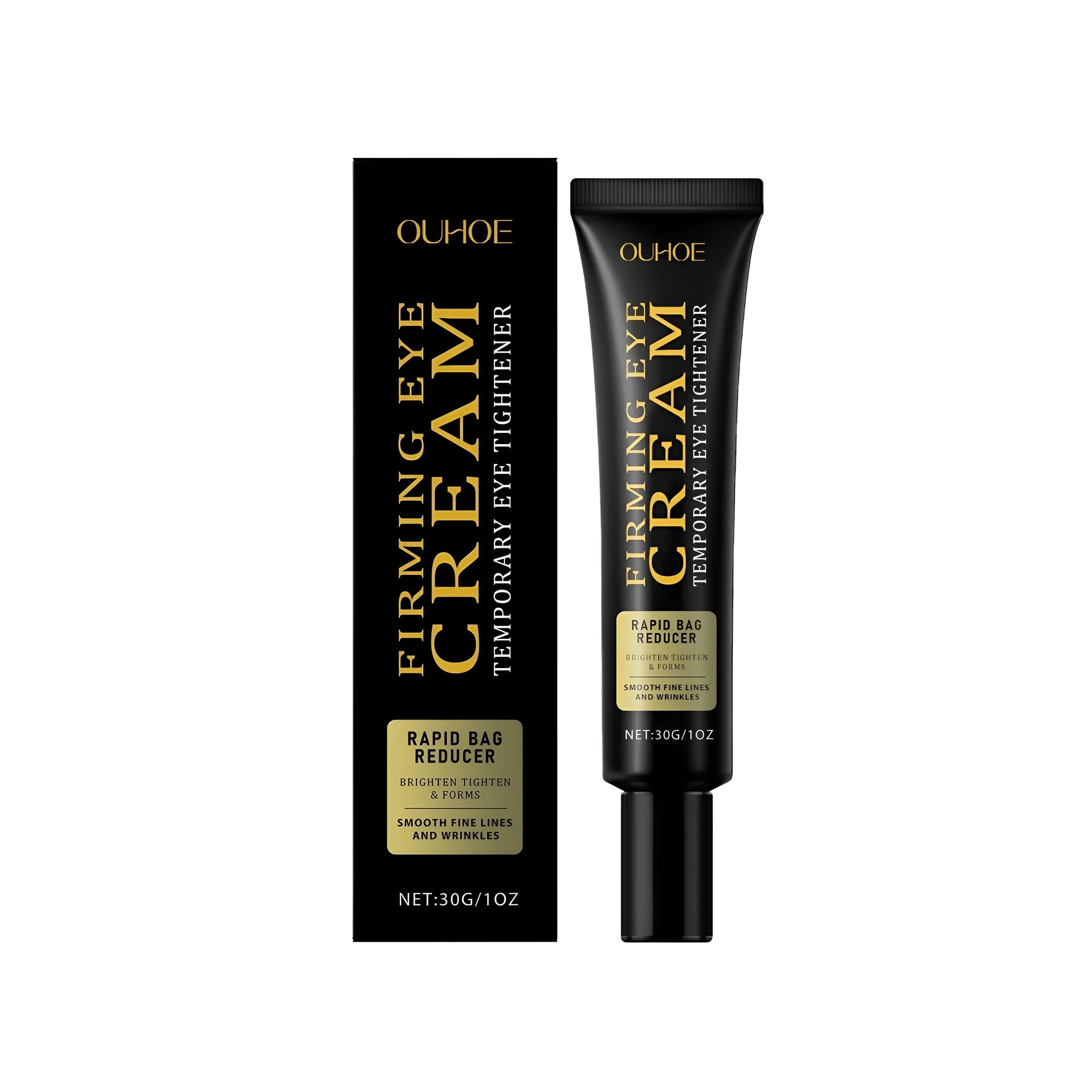30g container of anti-ageing eye cream with hyaluronic acid and peptide complex