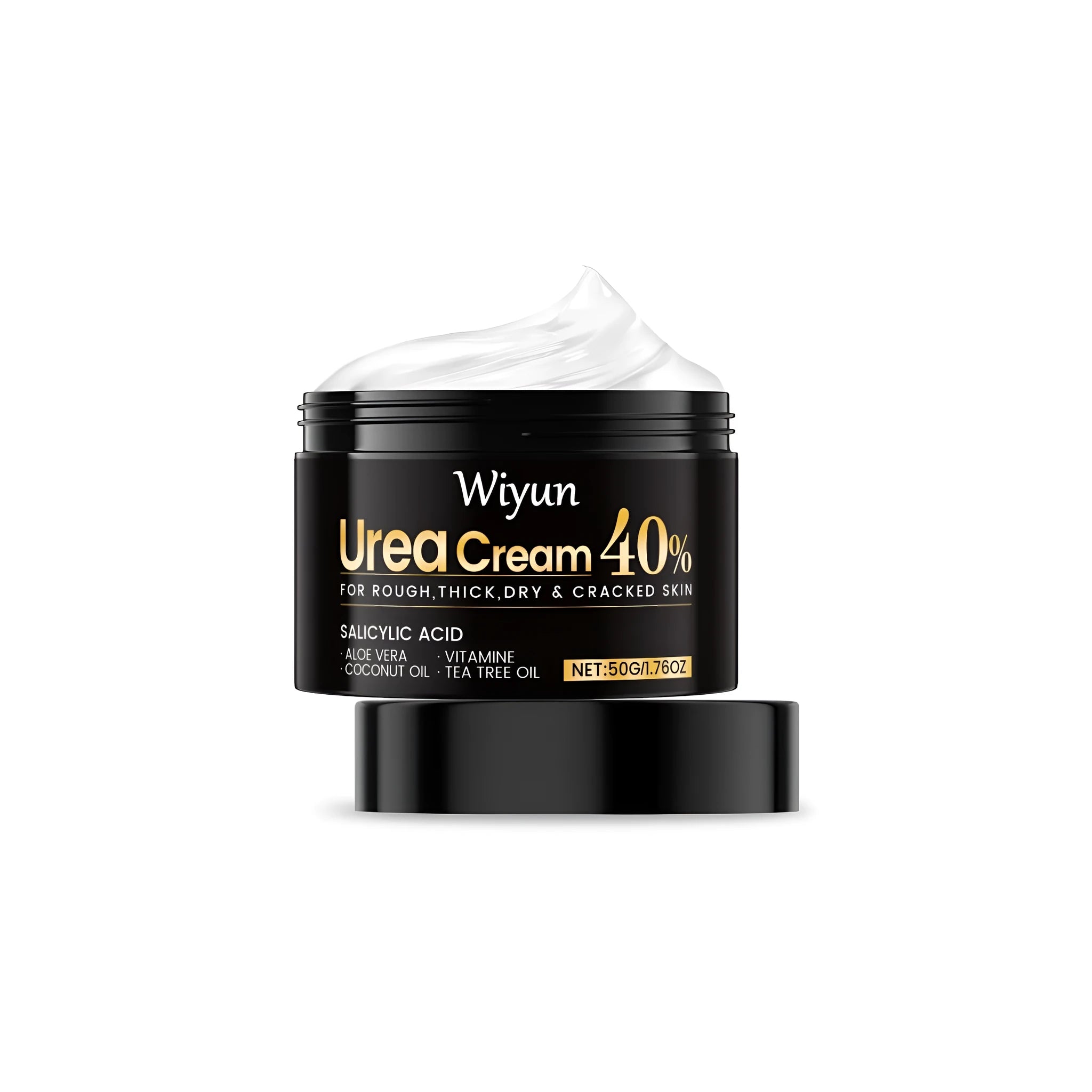 50g pump jar of urea hand and foot cream for dry skin treatment