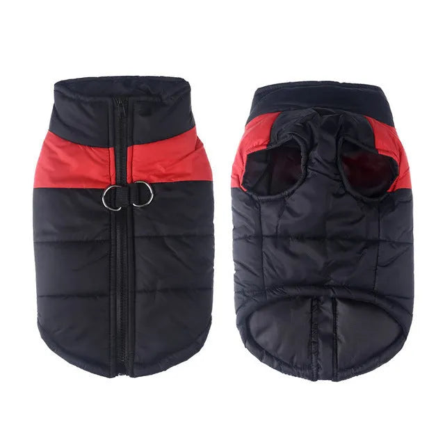 Glossy cotton dog vest in multiple colours for autumn winter wear, sizes S to 7XL