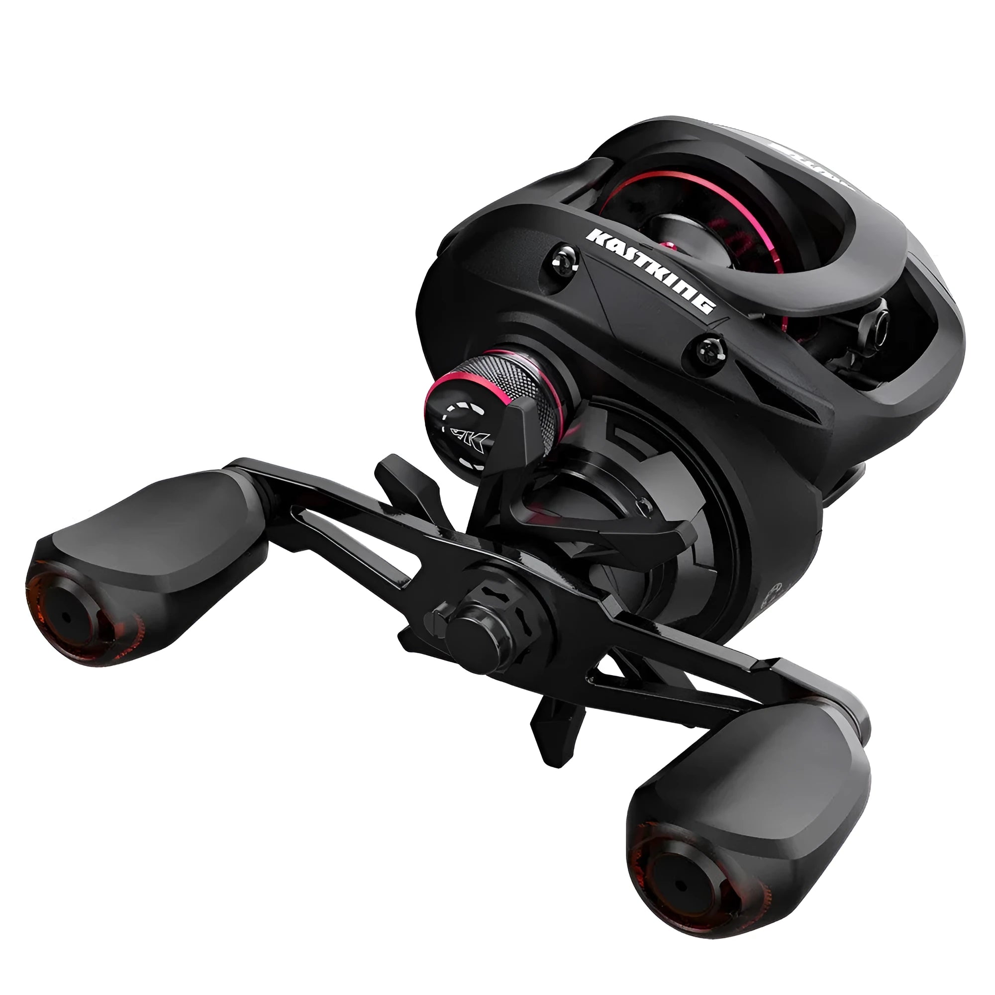 Fishing rod spinning reel with drip wheel lure mechanism and rocking wheel line guide