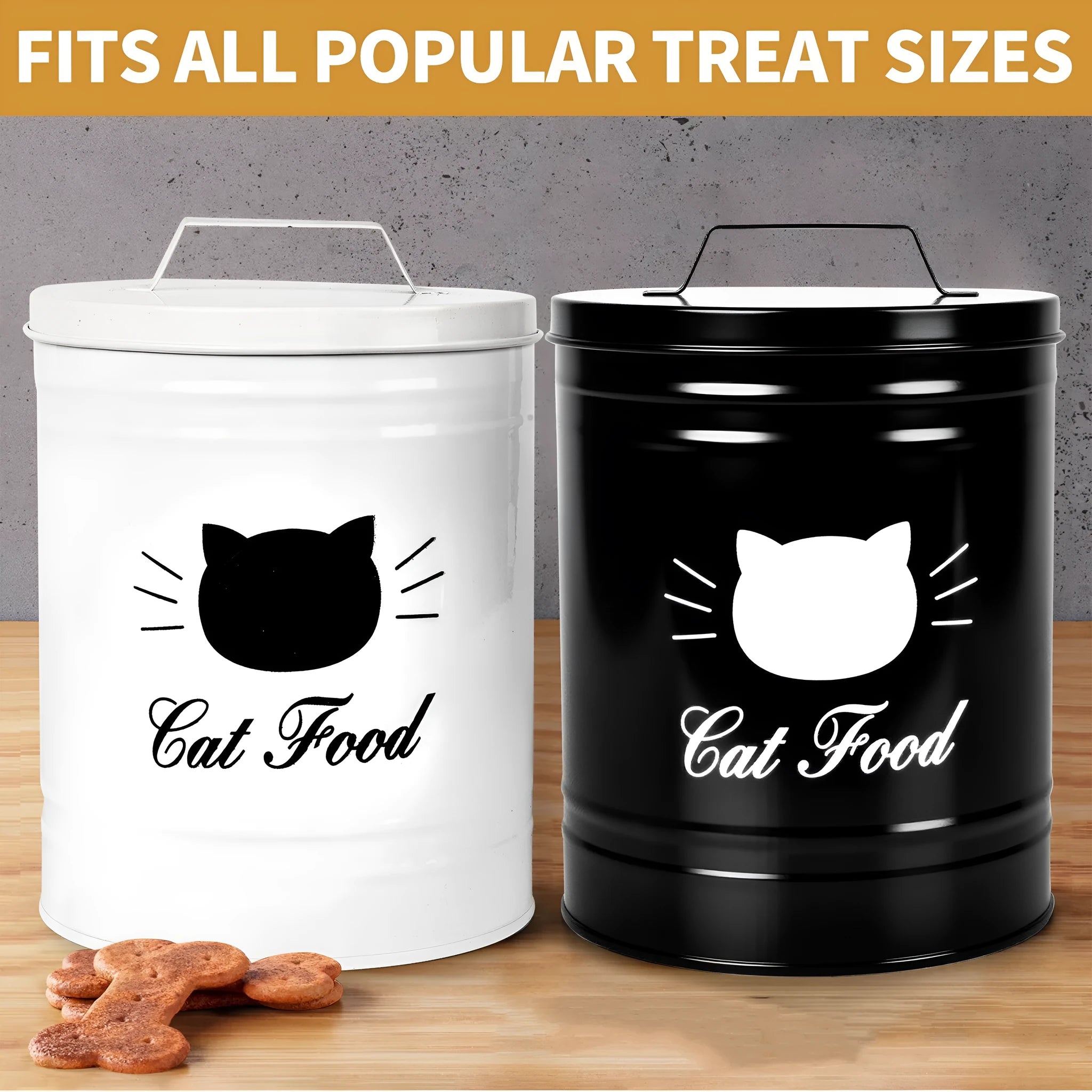 American style iron sheet round can with moisture-proof storage, black or white inner box, 301-500ml capacity