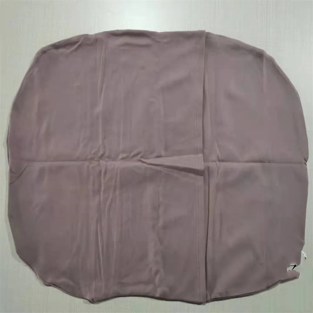 Beige portable cotton baby nest crib cushion measuring 75cm by 45cm for infant sleep.