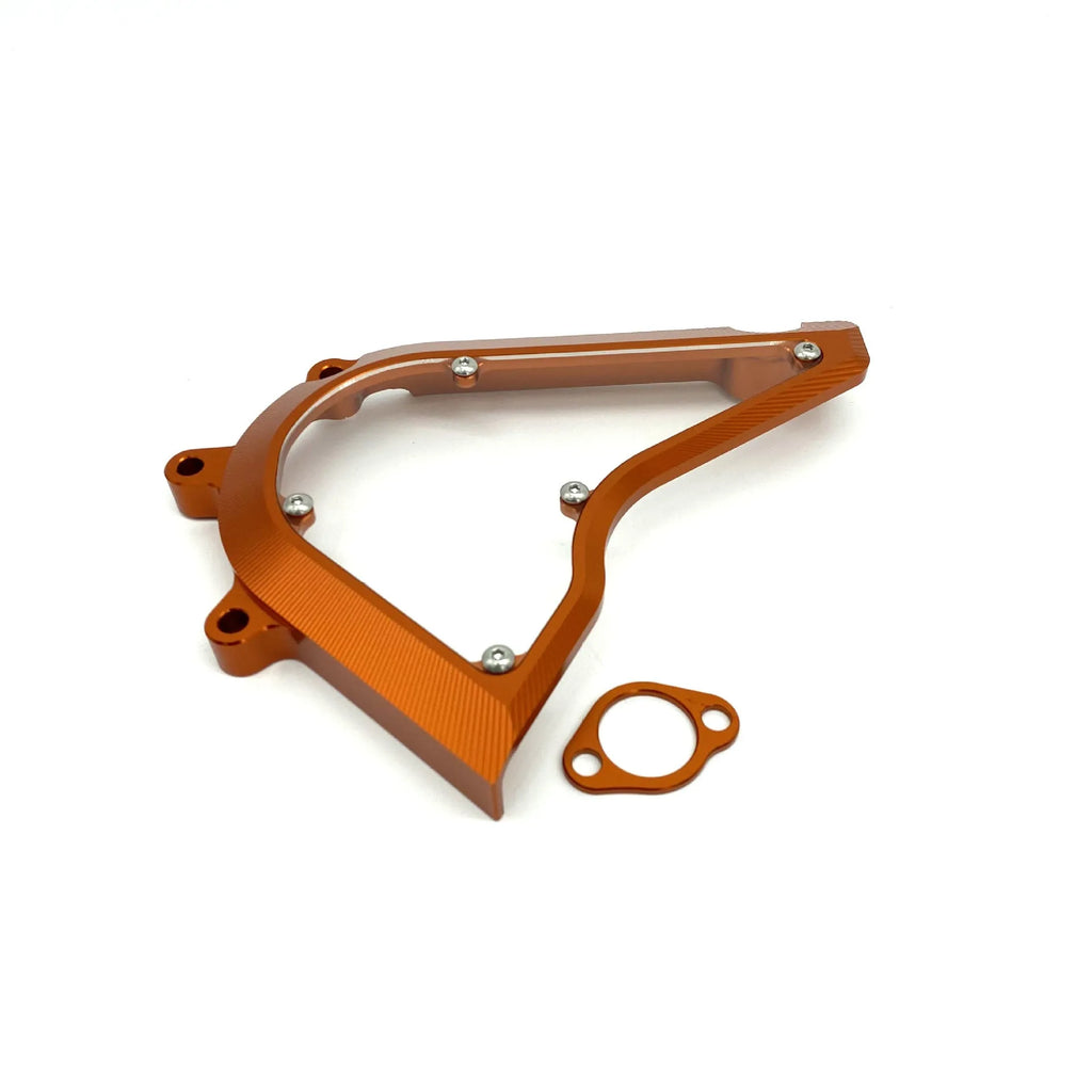 KTM Duke 250 390 chain front gear cover in black and orange options for 2017-2020 models