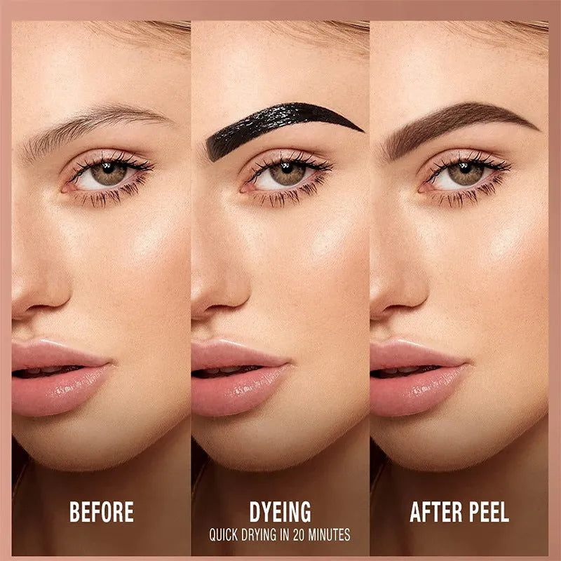 Multicolor eyebrow tint paste with waterproof non-fading formula for brow definition