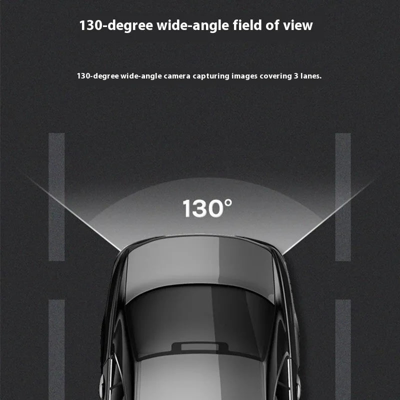Compact HD 1080p rear window recording camera with wide angle lens.
