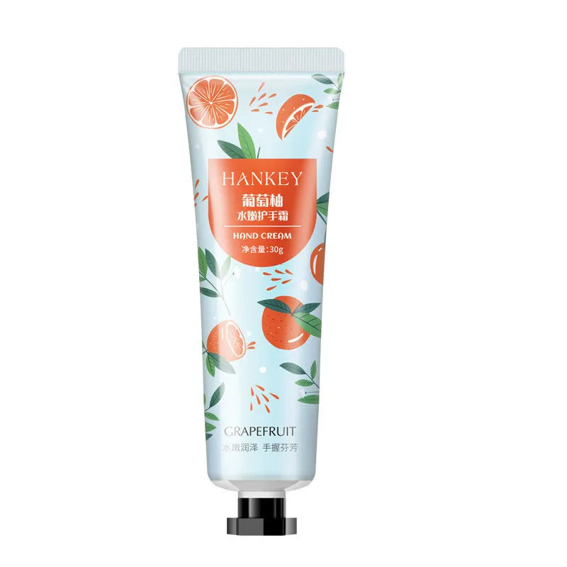 30g fruit hand cream tube in choice of 11 varieties including avocado, chamomile, mango and rose