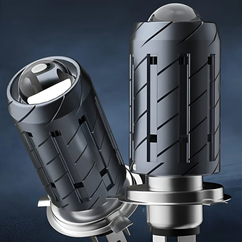 LED headlight conversion bulb for Chunfeng 150NK motorcycle with H4 base and integrated beam functions