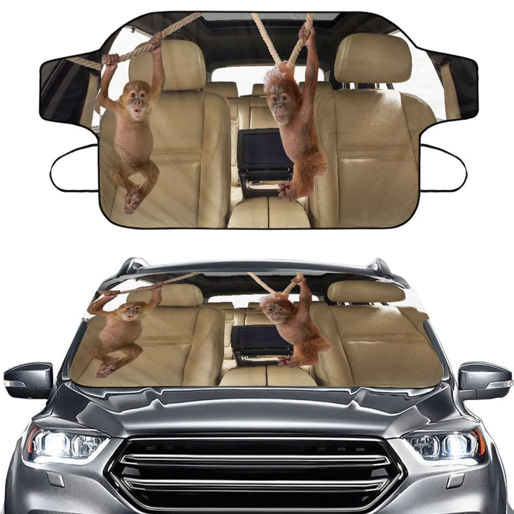 Universal car snow protection cover with aluminum foam fabric for windscreen frost prevention