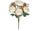 Artificial silk peony bouquet in champagne colour for home decoration and wedding events