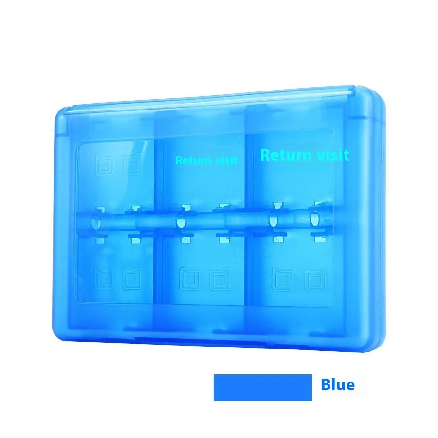 NDS 3DS 28-in-1 Game Card Storage Box in PP case with compact dimensions