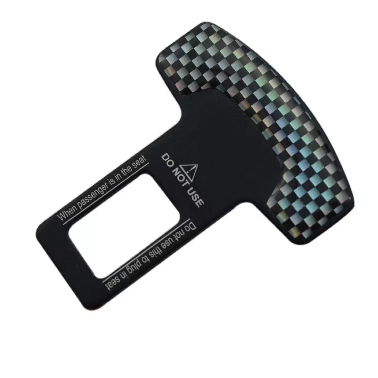 2.1cm aluminium alloy bottle opener keychain with lock tongue buckle in frosted carbon fibre finish