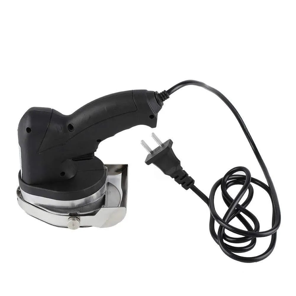 Black KS-100E electric meat cleaver with EU plug for turkey barbecue preparation