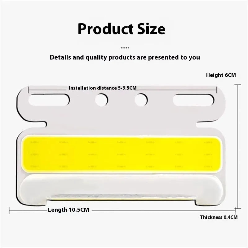 Truck side light with COB LED technology in 12V and 24V versions for ground tyre illumination
