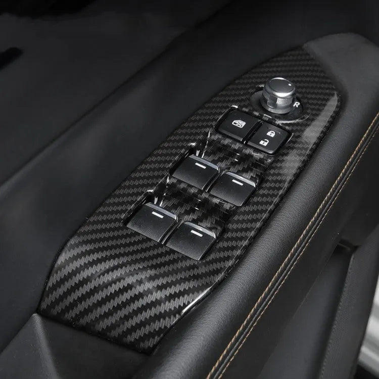 ABS steering wheel frame carbon fibre interior decoration kit for car dashboard with adhesive backing