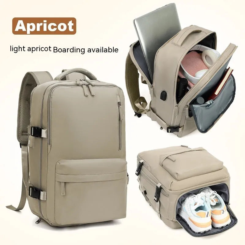 Large waterproof mummy-style backpack in nylon, shown in a selection of colours including black, mint green, and pink.