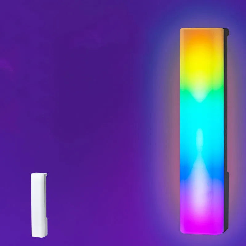 3D RGB voice-activated rhythm ambiance lamp in black or white shell