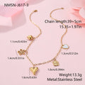 Stainless steel necklace with geometric sun pendant and gold electroplated finish on adjustable chain