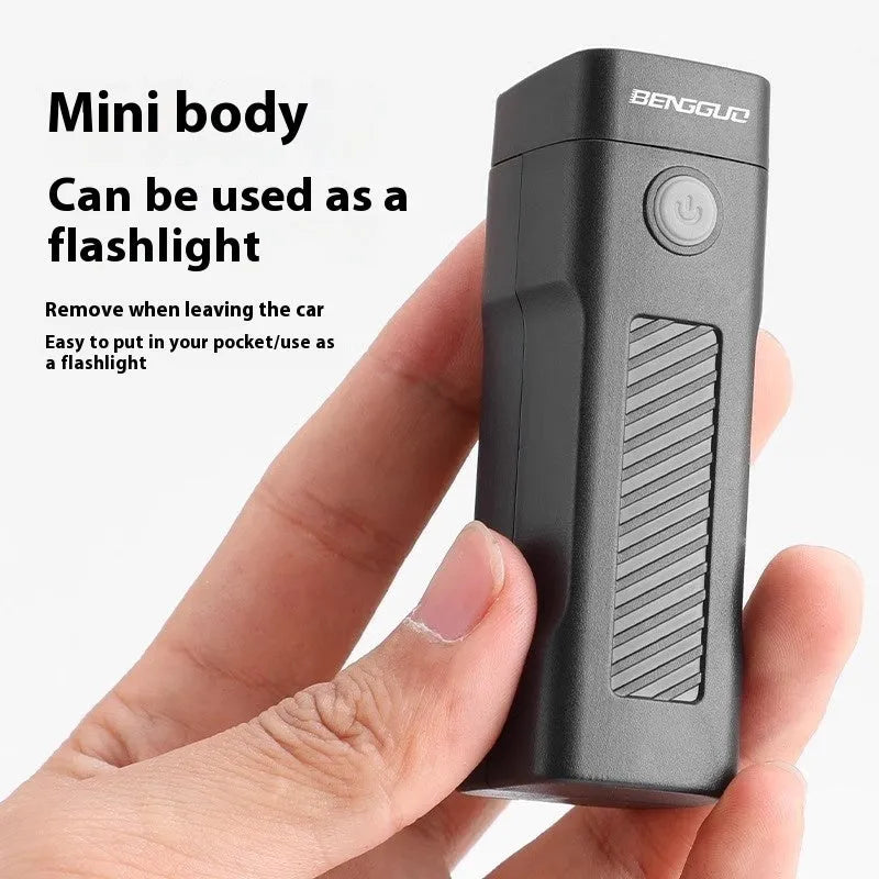 USB rechargeable bicycle headlight with quick release strap bracket for handlebar installation