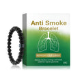 Men's glass and black gallstone smoke prevention bracelet single piece