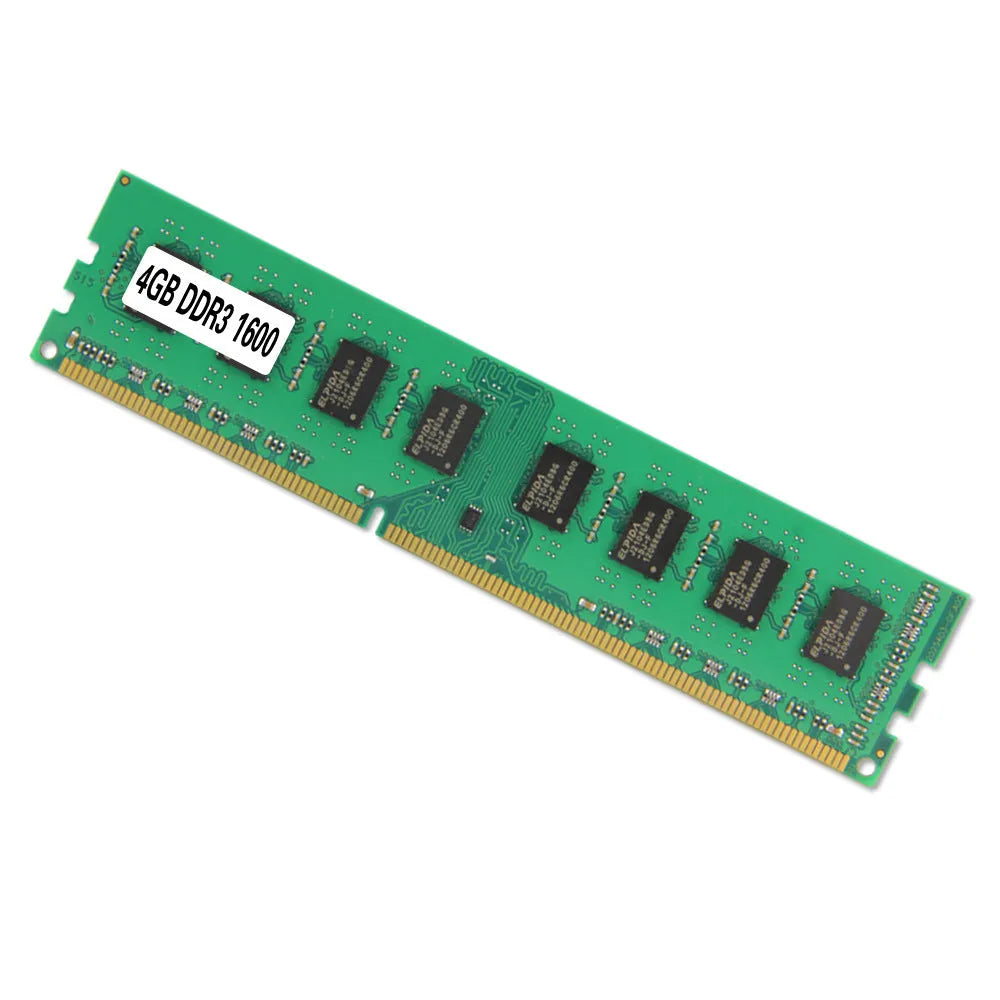 Single 4GB DDR3 1600MHz desktop memory module for AMD systems.