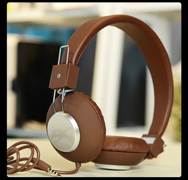 Wired sports earphones with head-mounted design and 3.5mm straight plug in multiple colour options