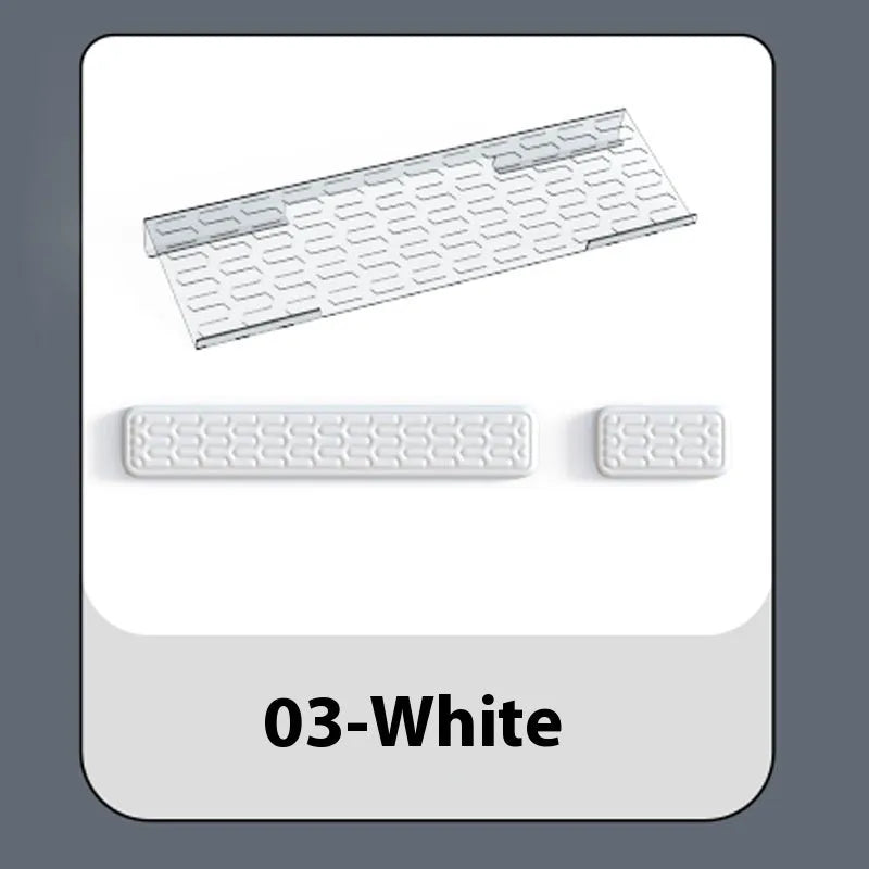 Double-sided keyboard and mouse pad with memory foam wrist rest in five colour options