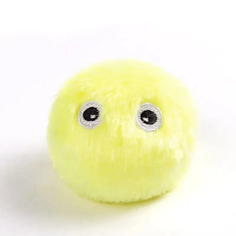 Colourful 55mm interactive cat toy ball with gravity sensor and animal sounds