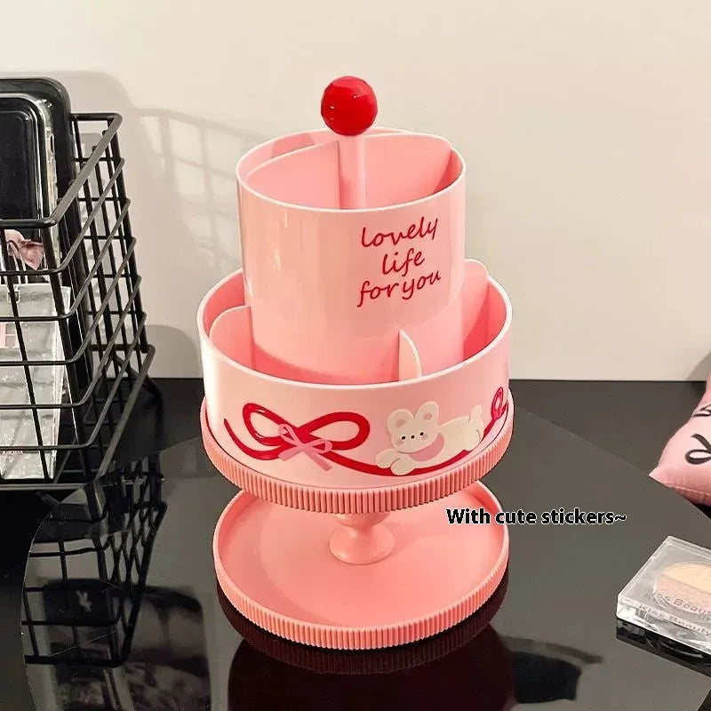 Rotating cosmetic brush storage barrel in Japanese style with 18L capacity