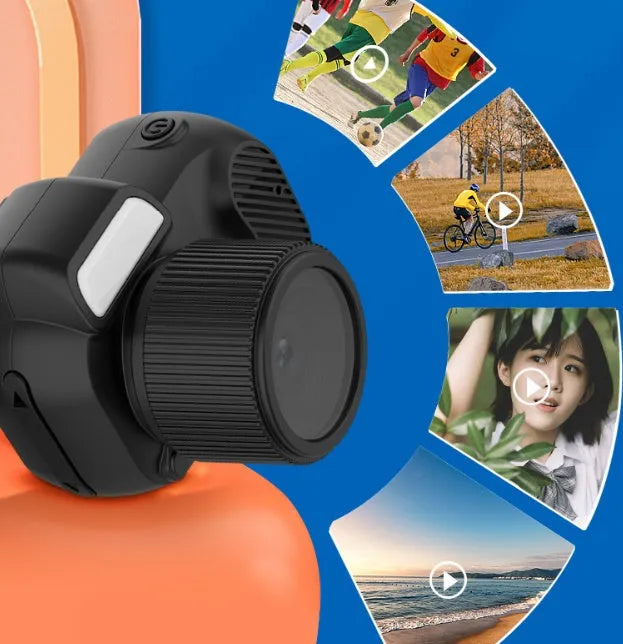 Black Y3000 HD outdoor sports camera with small LCD screen on front.