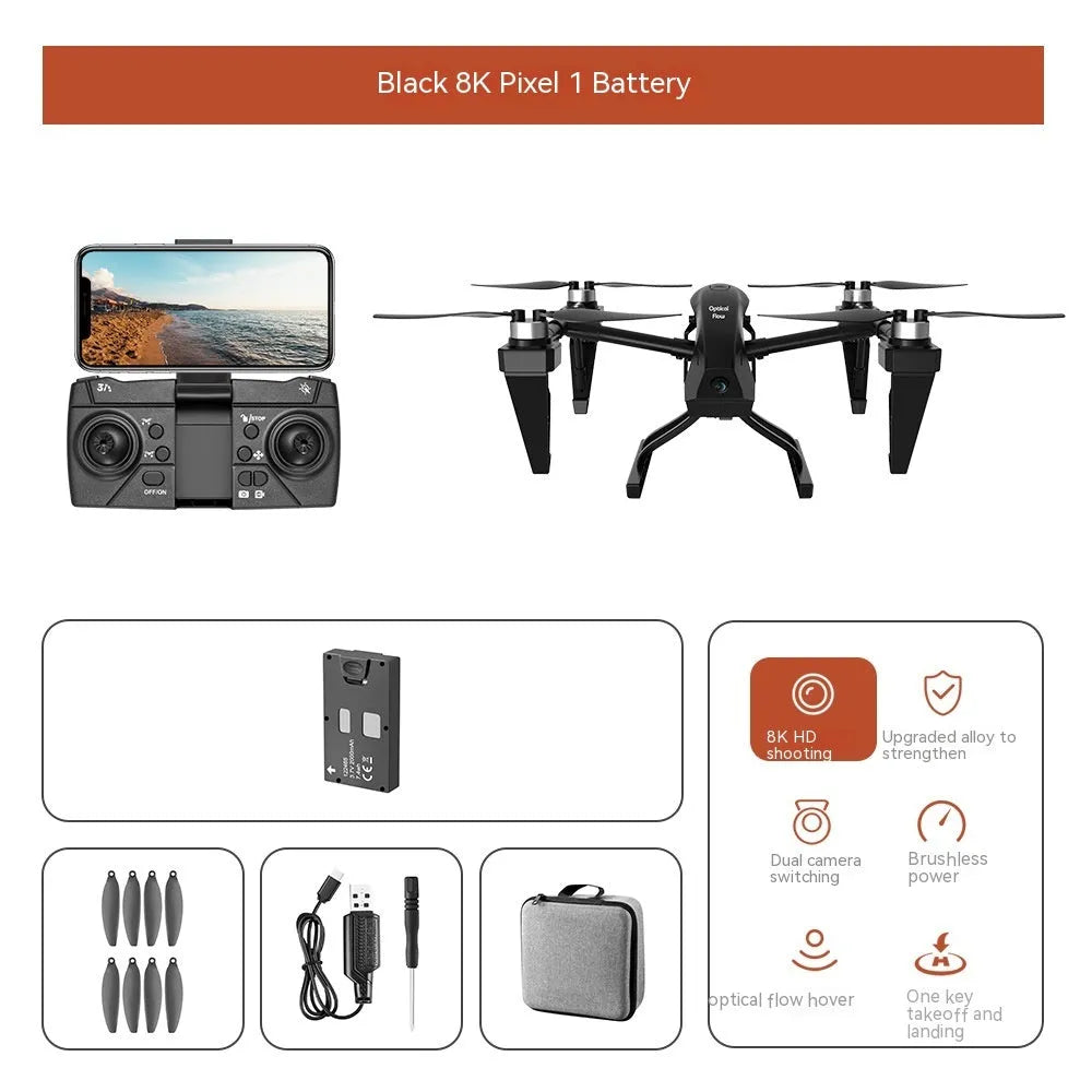 KS66 alloy UAV drone with remote control and accessories for outdoor aerial photography