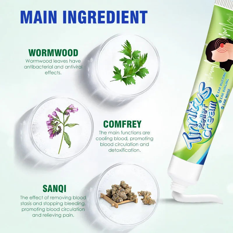 20g ear health cream tube for tinnitus ear pain external use