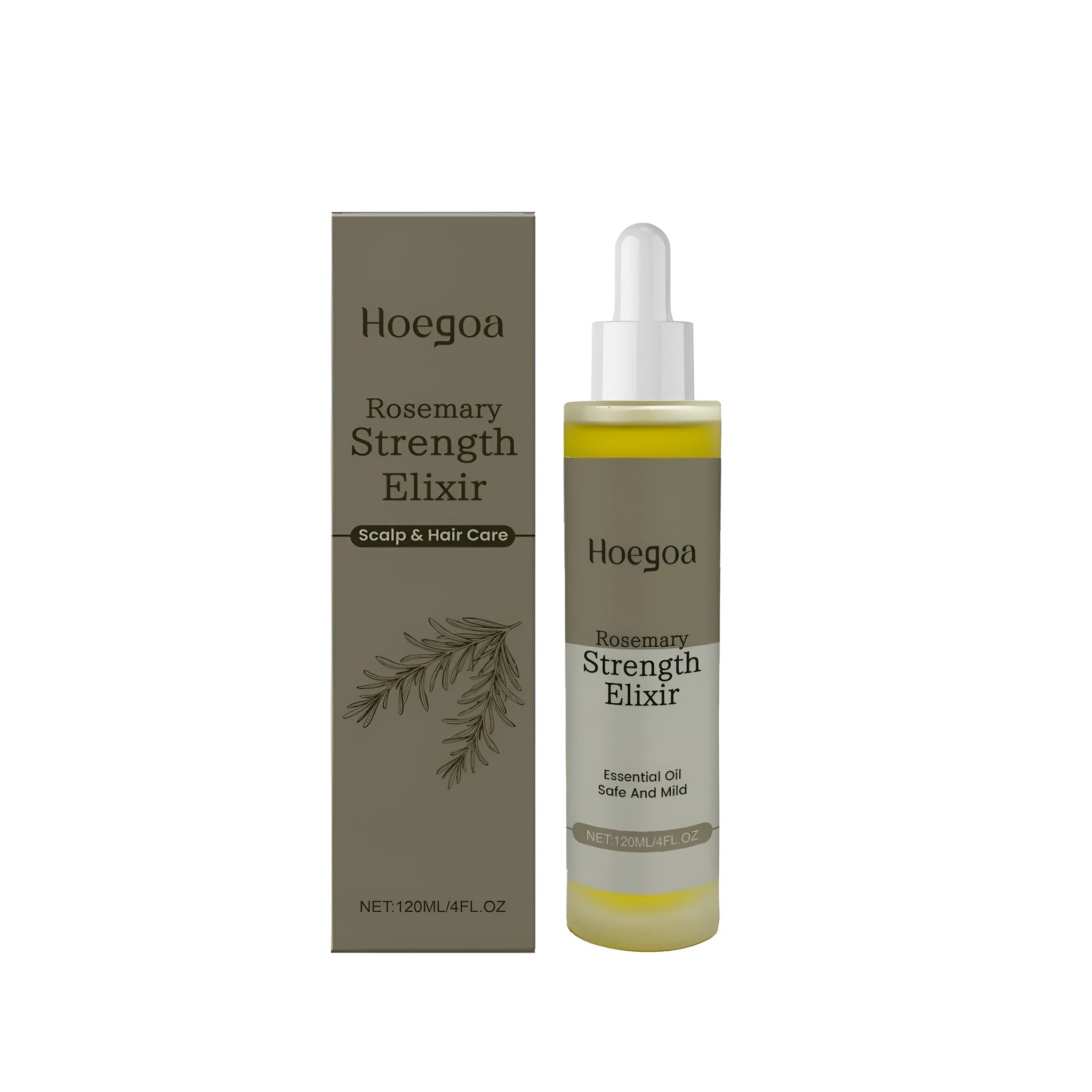 120ml bottle of rosemary hair concentrate tonic with ginger root oil and vitamin E