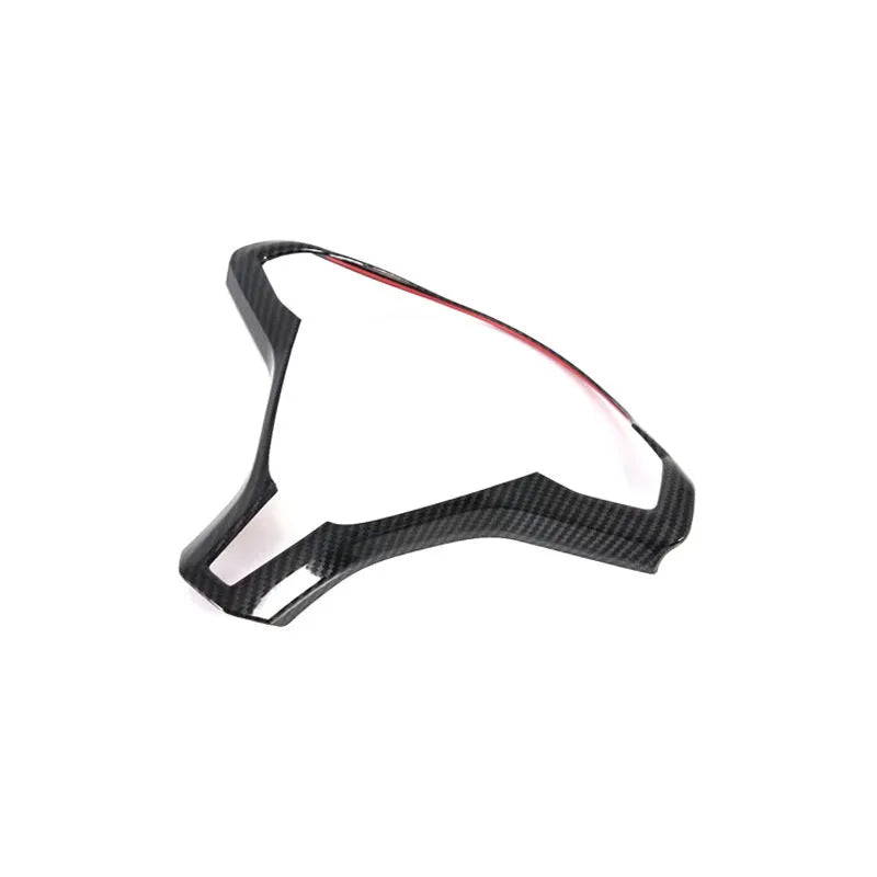 Tesla Model S steering wheel decorative trim strip in carbon fibre colour finish