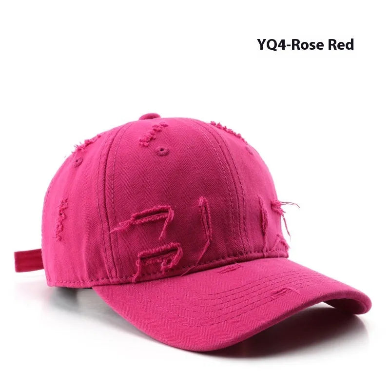 Cotton dome crown baseball hat for women with sun protection, available in multiple colours