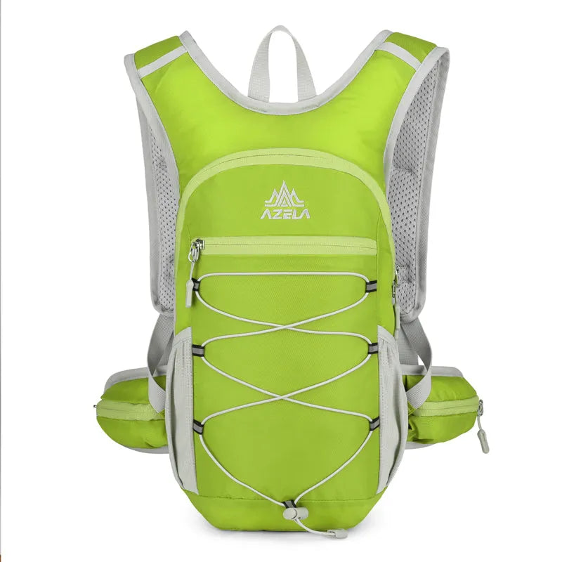 AZELA lightweight hydration backpack with breathable mesh and bungee cord for trail running hiking