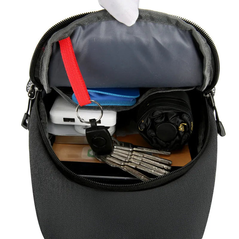 Multifunctional men's shoulder crossbody bag in hard-wearing oxford cloth, large capacity, multiple colour options
