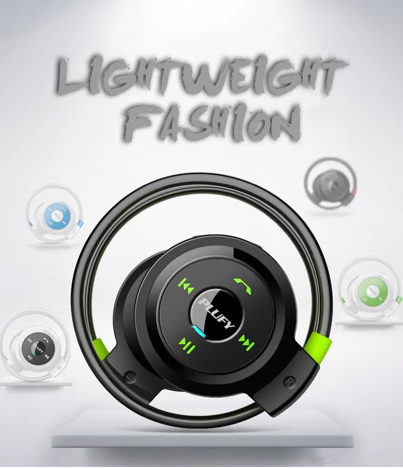 PLUFY sports Bluetooth headset wireless headphones in foldable design