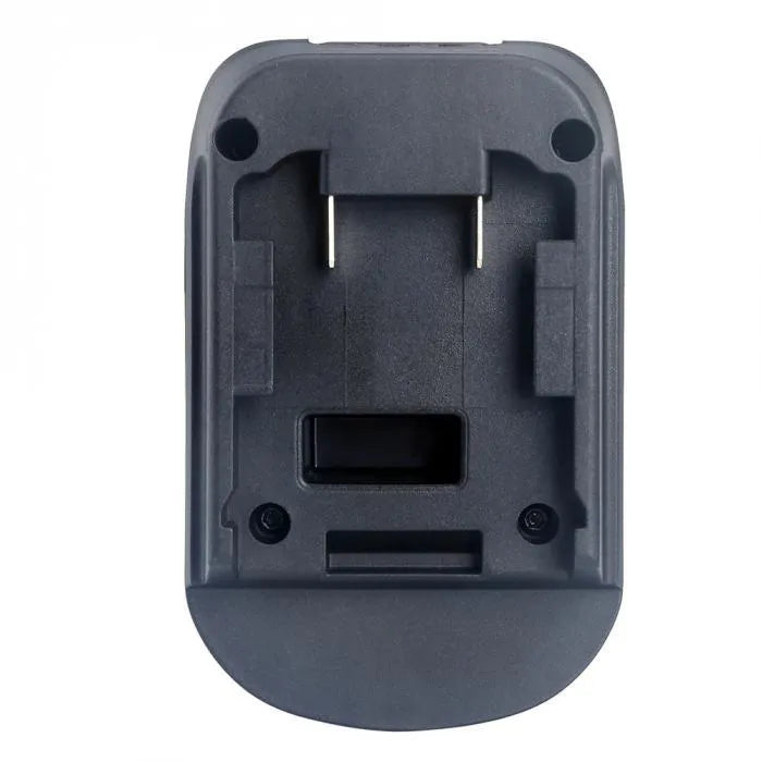 Black Milwaukee to Makita battery adapter for DM18M to H99F conversion