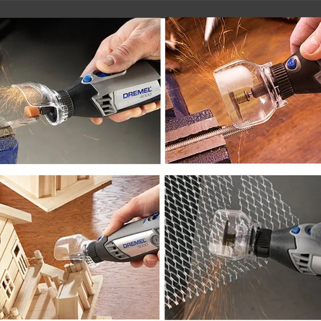 Transparent horn style plastic safety cover for Delta electric grinders