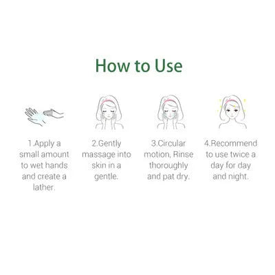 Breylee tea tree cleanser 100ml with salicylic acid in white tube