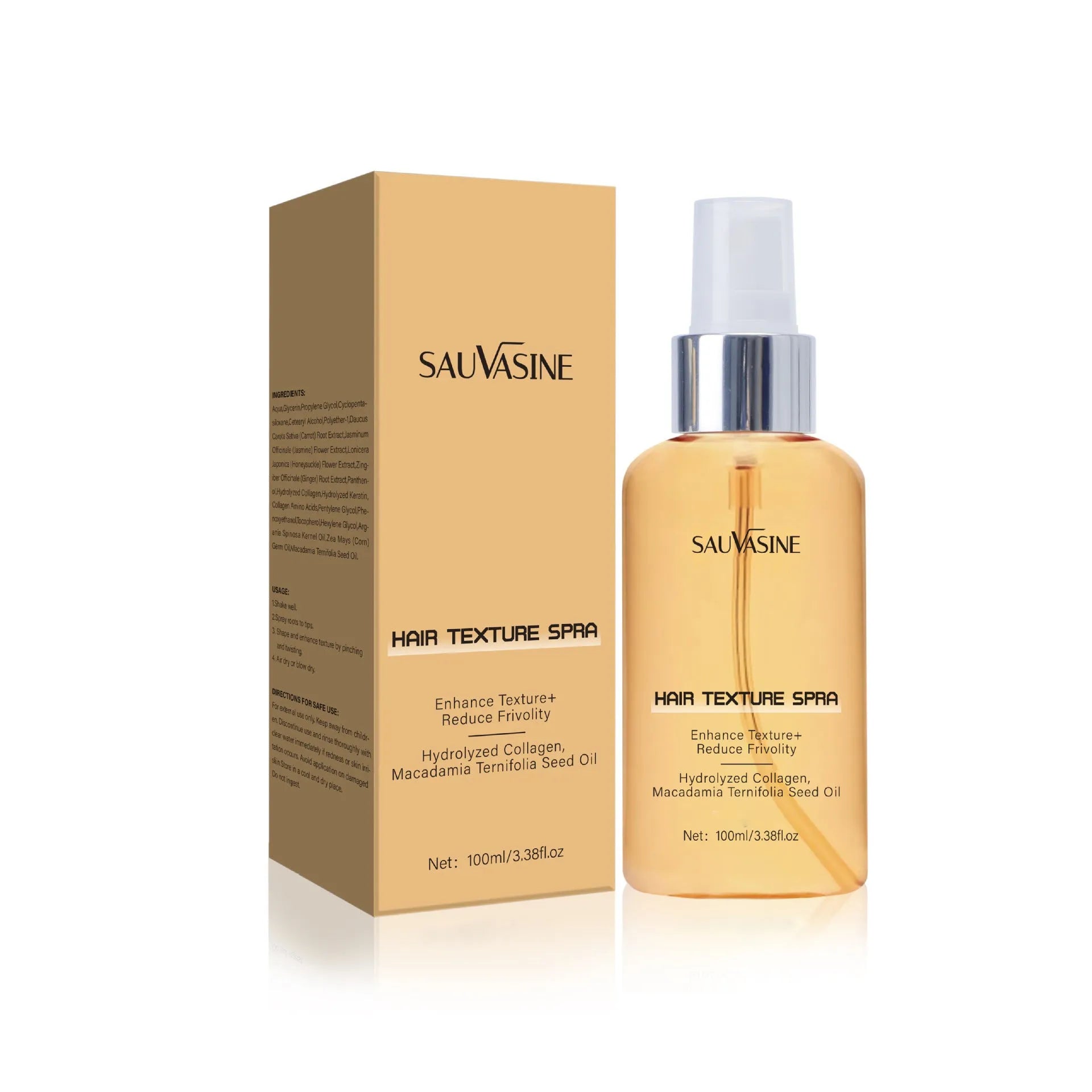 100ml frizz reduction scalp care spray bottle for normal hair types, SWX-248 export model