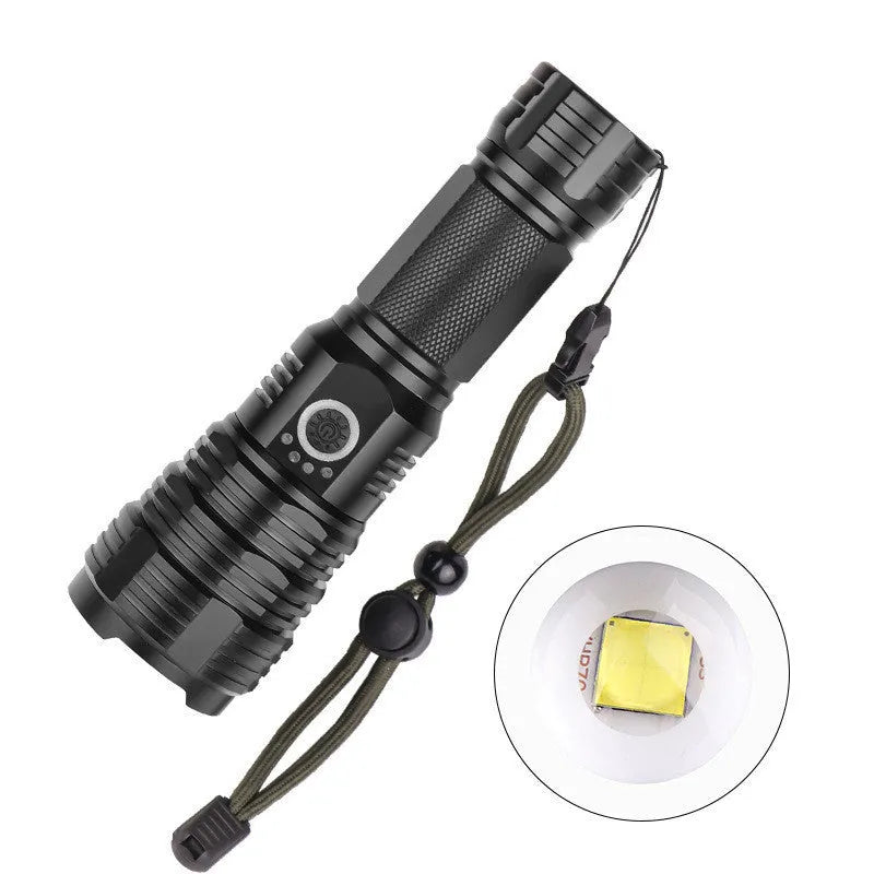 USB charging P70 outdoor flashlight with XHP 70 bulb and aluminium alloy body