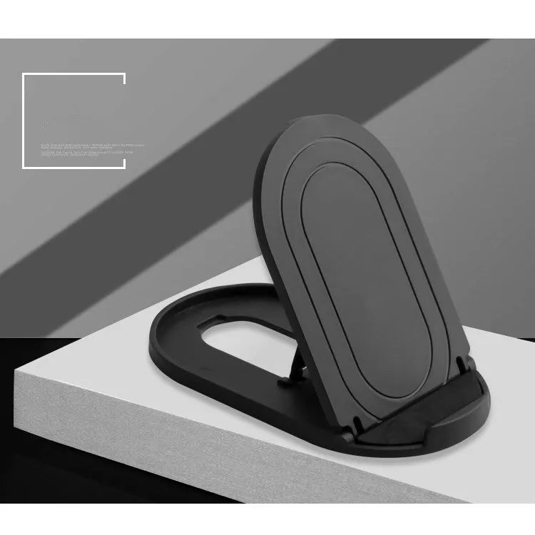 Plastic lazy bracket mobile phone stand shown in one of six available colours: black, blue, grey, pink, white, or yellow.